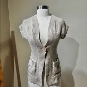 Beth Bowley Tan Knit Cardigan
